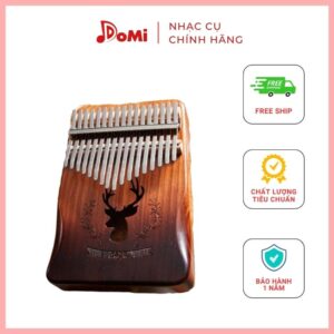 Đàn Kalimba Cega Hình Hươu Gỗ Nguyên Tấm