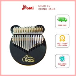 Đàn Kalimba Rabi Trong Suốt màu đen