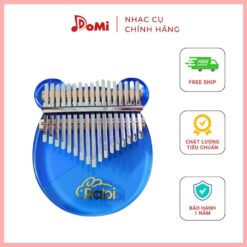 Đàn Kalimba Rabi Trong Suốt màu xanh
