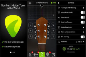 Cách chỉnh dây đàn guitar acoustic bằng app điện thoại