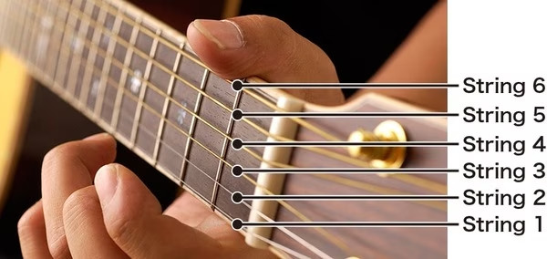 Thứ tự của 6 dây đàn Guitar - Đàn Guitar có mấy dây