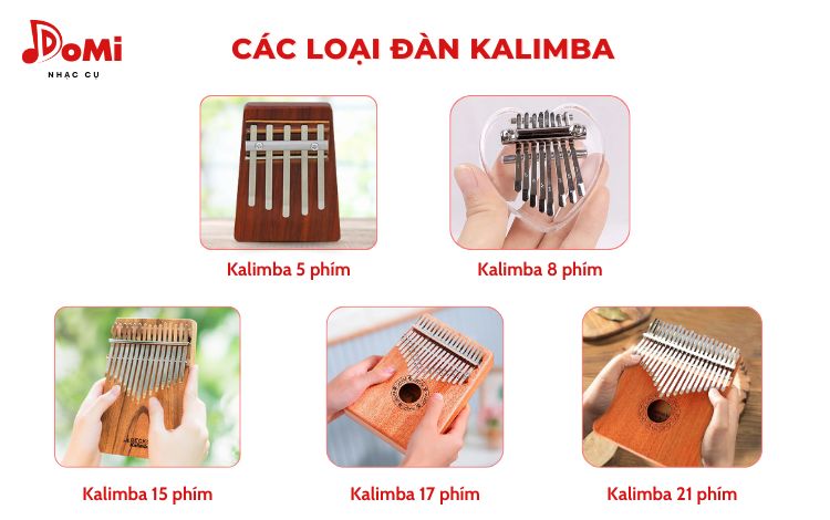 Phân loại đàn Kalimba theo số phím đàn