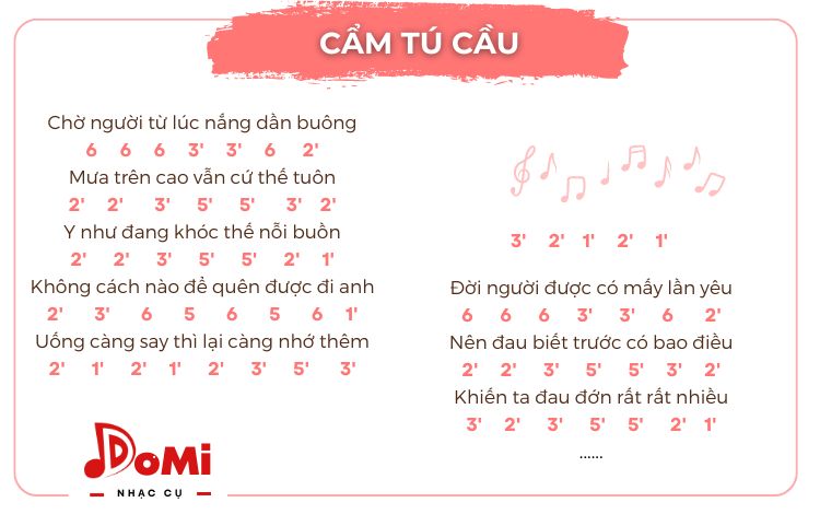 Cách đánh đàn Kalimba bài Cẩm Tú Cầu