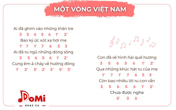 Cách đánh đàn Kalimba bài Một Vòng Việt Nam