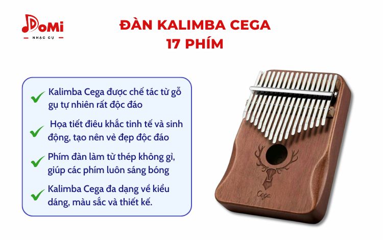 Nên mua đàn Kalimba loại nào - Kalimba Cega 17 phím