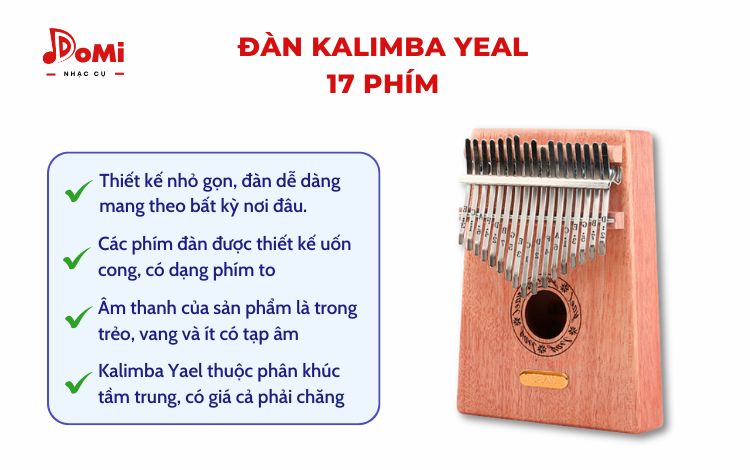 Nên mua đàn Kalimba loại nào - Kalimba Yeal 17 phím