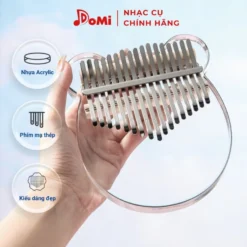 Đàn kalimba trong suốt hình gấu 17 phím