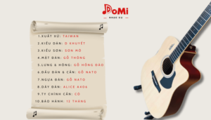 Các Góc của Đàn Guitar Acoustic Rosen R135-N Màu Vàng Chính Hãng