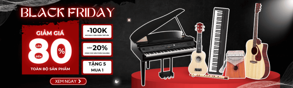 Banner Black Friday Nhạc Cụ DoMi