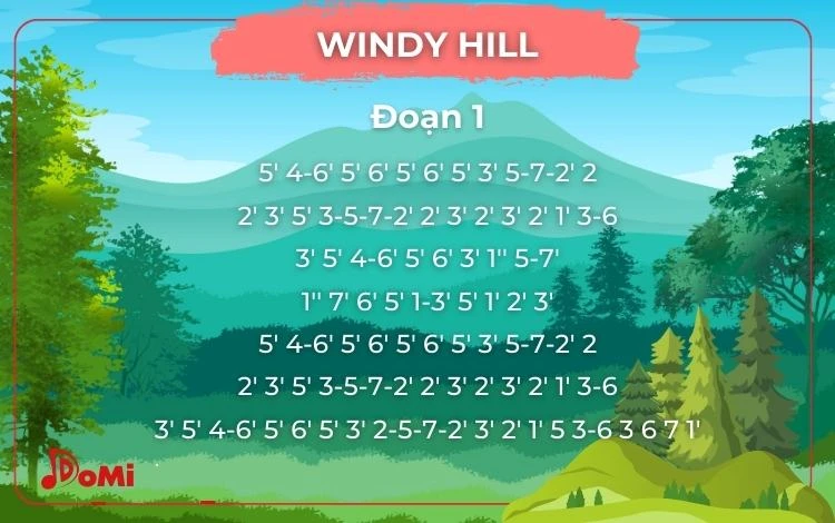 Tab Kalimba Windy Hill Dạng Ảnh
